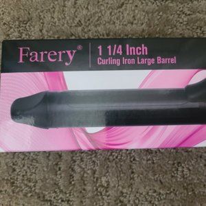 Curling iron 1 1/4 inch.  Heats up fast! Up to 430 F